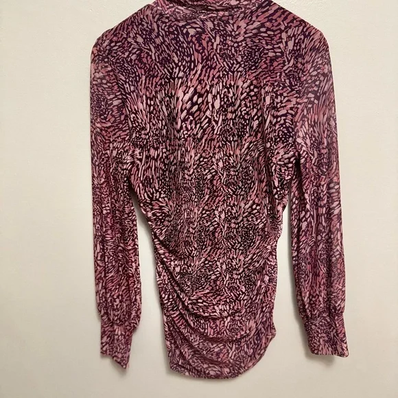 Cable & Gauge Pink and Black Patterned Blouse - Picture 5 of 6